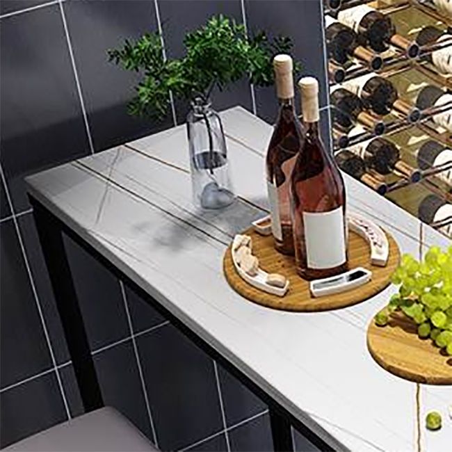 Sintered Stone Top Table Set 1/5 Pieces Modern Irregular Shape Pub Table Set