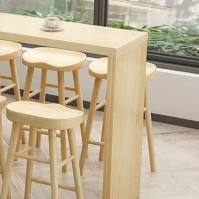 Glam Rectangle Bar Counter Table Wood Bar Counter Table for Home Clearhalo 'Bar Furniture' 'Bar Tables' 'bar_tables' 'furn' 'furn_bar_tables' 'Furniture' 'Kitchen & Dining Furniture' 1200x1200_3ec6747f-2433-49eb-b537-c24928ad75a6