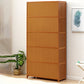 Contemporary Simple Rectangular Bamboo Cabinet with Doors in Brone Clearhalo 'Cabinets & Chests' 'cabinets_chests' 'furn' 'furn_cabinets_chests' 'Furniture' 'Living Room Furniture' 1200x1200_3ec759e8-30b1-48c5-a7b3-f211c72a5f20