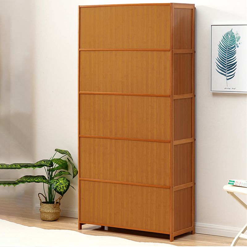 Contemporary Simple Rectangular Bamboo Cabinet with Doors in Brone Clearhalo 'Cabinets & Chests' 'cabinets_chests' 'furn' 'furn_cabinets_chests' 'Furniture' 'Living Room Furniture' 1200x1200_3ec759e8-30b1-48c5-a7b3-f211c72a5f20