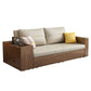 31" Wide Contemporary Sleeper Sofa Futon Leather Storage Sleeper Sofa
