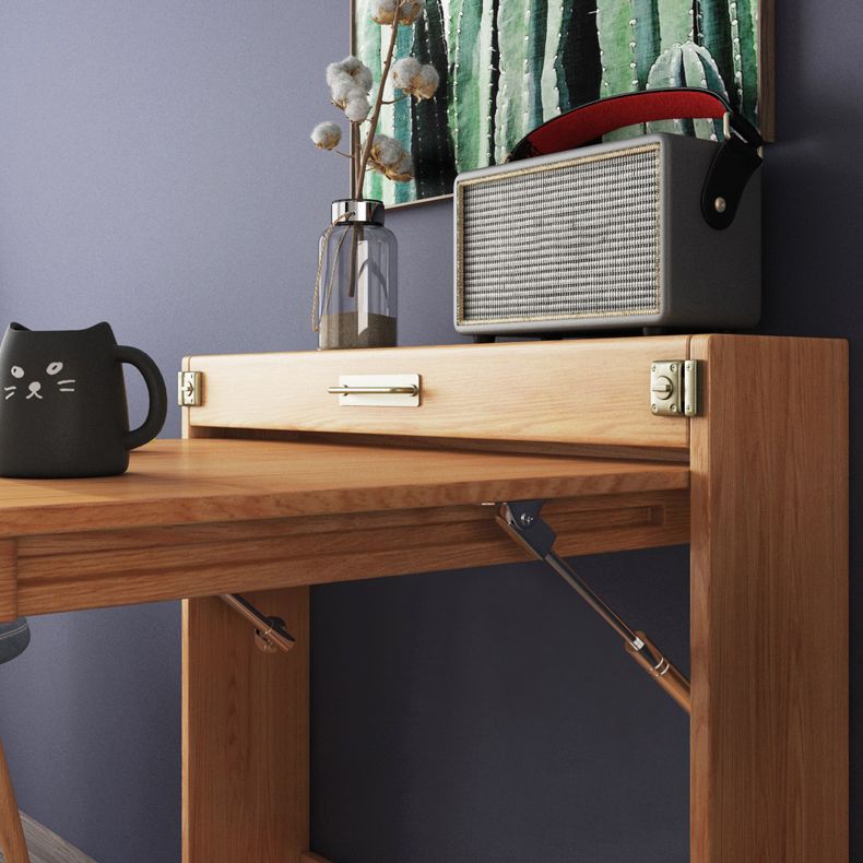 60'' Foldable Ash Wood Dining Table Medieval Modern Rectangle Table with 3 Legs Clearhalo ' dining_table' 'Dining Tables & Seating' 'Dining Tables' 'furn' 'furn_dining_table' 'Furniture' 'furniture_dining_table' 'Kitchen & Dining Furniture' 'kitchen&dining_furn' 'kitchen' 'kitchen_dining_table' 1200x1200_3eca9688-d43b-43eb-ae60-fa26c775011b