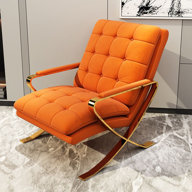 Contemporary Accent Armchair Modern Upholstered Accent Chair Clearhalo 'Accent Chairs' 'accent_chairs' 'Chairs & Seating' 'furn' 'furn_accent_chairs' 'Furniture' 'Living Room Furniture' 1200x1200_3ecaf19a-e8f3-4f31-a052-d73bdc3924f6