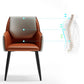 Contemporary Metal Dining Room Armchairs Leather Upholstered Side Chairs for Home Use Clearhalo ' kitchen&dining_furn' 'Dining Chairs' 'Dining Tables & Seating' 'dining_chair' 'furn' 'furn_dining_chair' 'Furniture' 'furniture_dining_chair' 'Kitchen & Dining Furniture' 'kitchen' 1200x1200_3ecbf5f5-5a29-42be-928b-de4d2788da12
