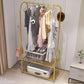 Contemporary Metal Coat Hanger Free Standing Coat Rack with Shelves Shelving Clearhalo 'Entry & Mudroom Furniture' 'furn' 'furn_hall_tree_coat_racks' 'Furniture' 'Hall Trees & Coat Racks' 'hall_tree_coat_racks' 1200x1200_3eccb77b-ed16-4930-aacf-f0c81242d165