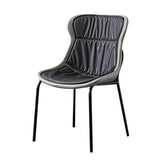 Modern Metal Dining Room Chairs Upholstered Side PU Leather Armless Chairs Clearhalo ' kitchen&dining_furn' 'Dining Chairs' 'Dining Tables & Seating' 'dining_chair' 'furn' 'furn_dining_chair' 'Furniture' 'furniture_dining_chair' 'Kitchen & Dining Furniture' 'kitchen' 1200x1200_3eccbd01-b16a-4e11-be7a-0f2f07d39e49