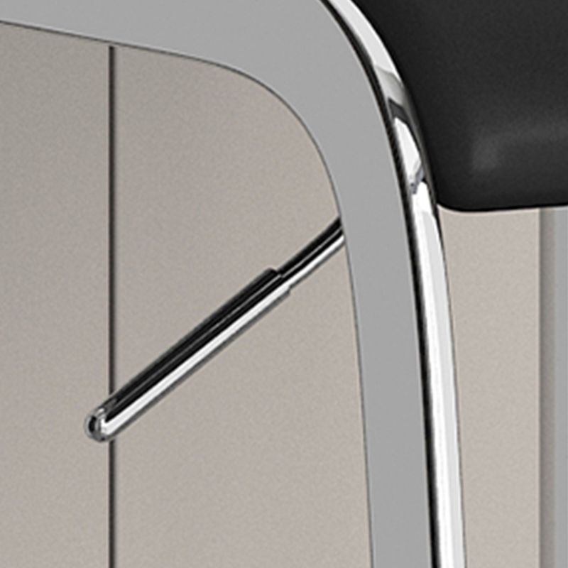 Modern Faux Leather Barstool Adjustable Height Swivel Barstool