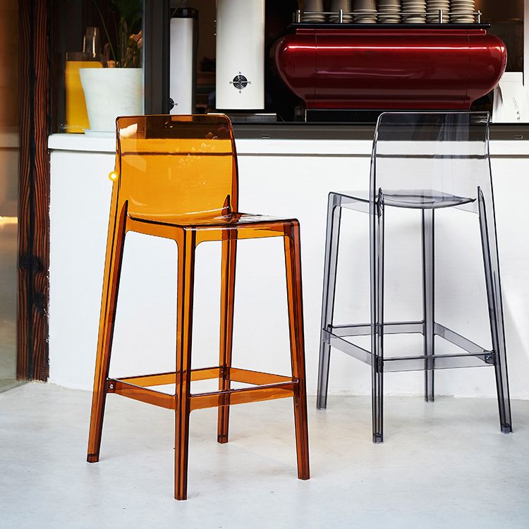 Contemporary Acrylic Counter Chair Low Back Indoor Bar Stools Clearhalo 'Bar Furniture' 'Bar Stools' 'bar_stools' 'furn' 'furn_bar_stools' 'Furniture' 'Kitchen & Dining Furniture' 1200x1200_3ecdacb2-4540-4acf-9200-dbfcbcdc3dd7