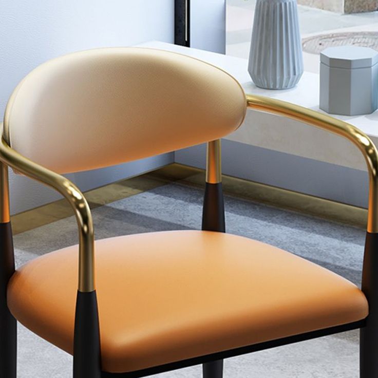 Chaise de cuisine de salle à manger en métal