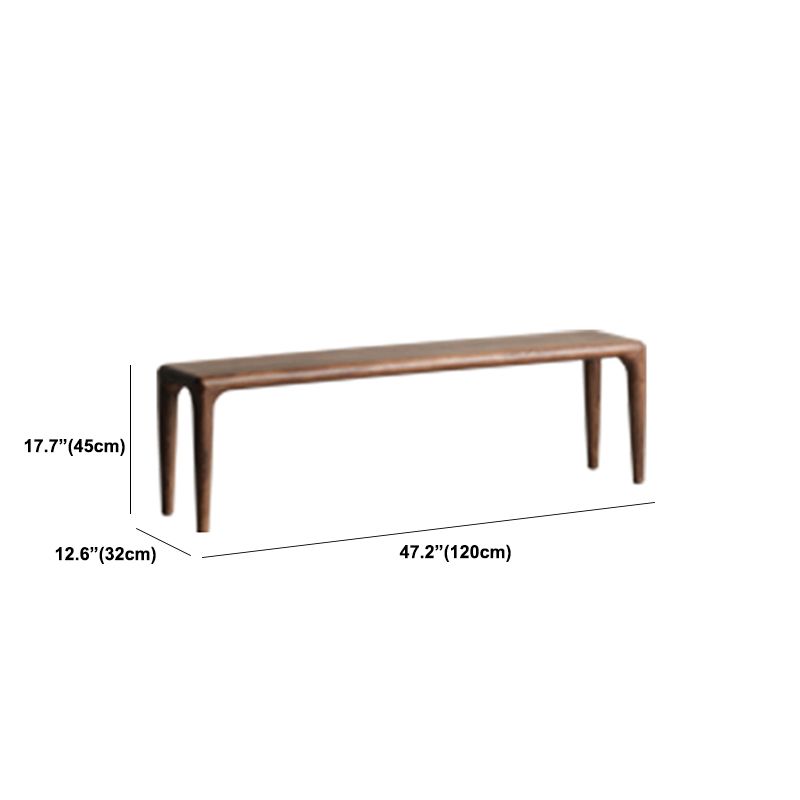Rectangle Solid Wood Bedroom Bench Modern Seating Bench with 4 Legs Clearhalo 'Benches' 'Chairs & Seating' 'furn' 'furn_benches' 'Furniture' 'Living Room Furniture' 1200x1200_3ecf5723-1303-4e47-a146-5d0a2fcf8c68