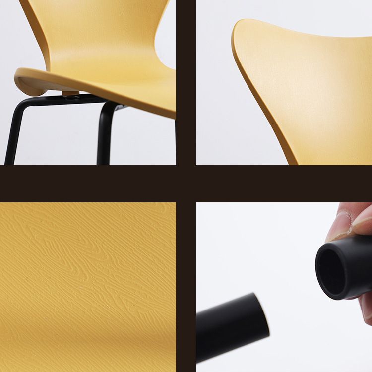 Contemporary Style Metal Chairs Kitchen Dining Solid Back Sides Chair Set Clearhalo ' kitchen&dining_furn' 'Dining Chairs' 'Dining Tables & Seating' 'dining_chair' 'furn' 'furn_dining_chair' 'Furniture' 'furniture_dining_chair' 'Kitchen & Dining Furniture' 'kitchen' 1200x1200_3ecfe718-51bf-48e0-b566-51bdf1a5e0f1