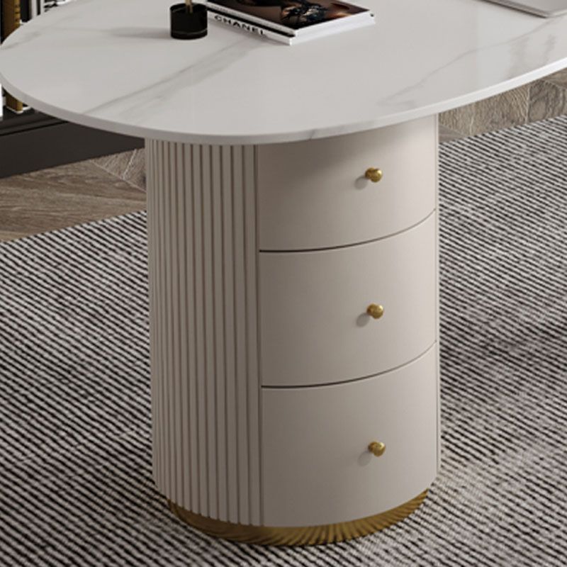 29.5-inch Office Desk with Drawers Office Laptop Table in White Clearhalo 'furn' 'furn_office_desk' 'Furniture' 'Office Desks' 'Office Furniture' 'office_desk' 1200x1200_3ed18b3b-2520-4e0d-978f-fb17f817f621