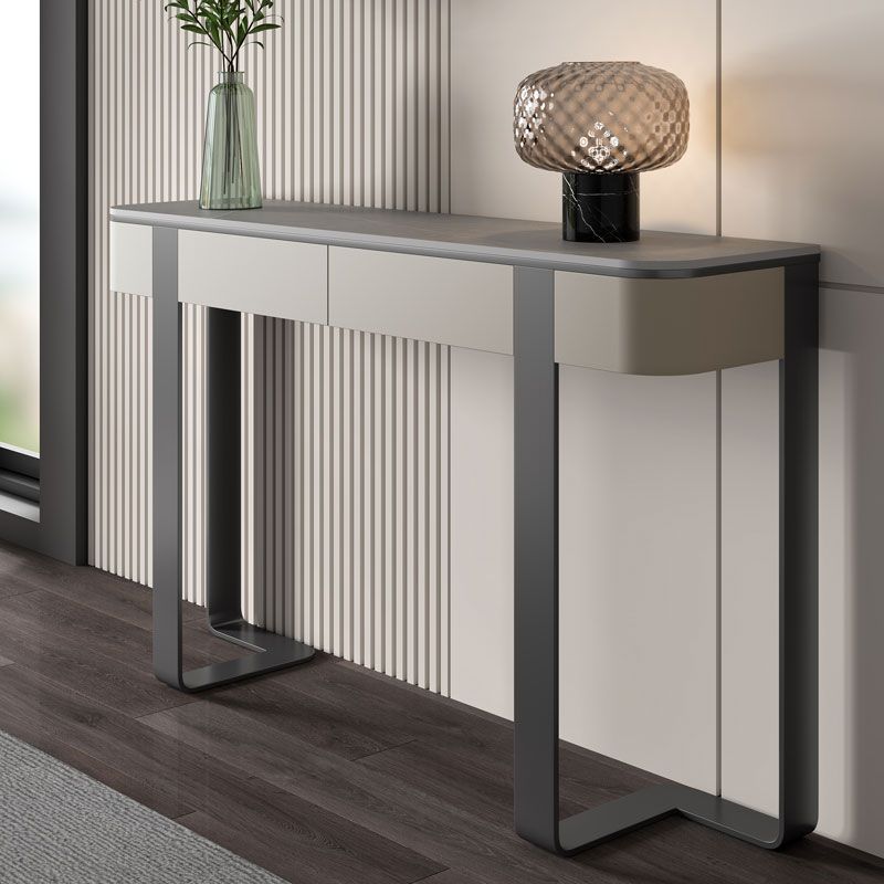 Tavolo accento console glam antico tavolo di divano mezzano in pietra