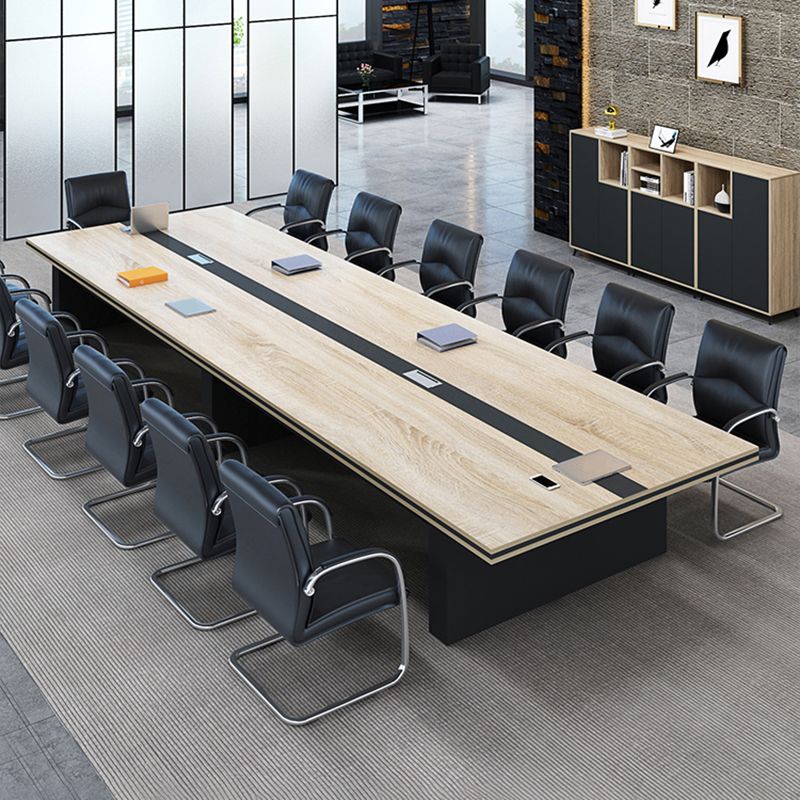 Industriële kantoorbureau vervaardigd hout 29,25 inch Hoogte Computer Desk