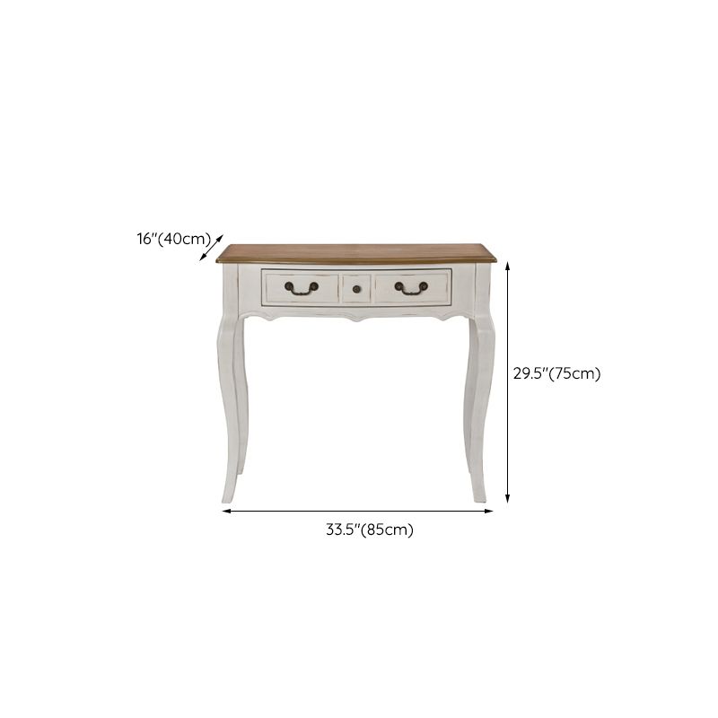 Victorian White Makeup Vanity Desk Table Solid Wood Dressing Table Stool Set Clearhalo 'Bedroom Furniture' 'furn' 'furn_makeup_vanities' 'Furniture' 'Makeup Vanities' 'makeup_vanities' 1200x1200_3ed44734-9e08-40e6-be2d-d2eccfaf1c93