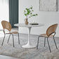 Modern Tulip Pedestal White Dining Table Stone Table for Kitchen Clearhalo 'Dining Tables & Seating' 'Dining Tables' 'dining_table' 'furn' 'furn_dining_table' 'Furniture' 'Kitchen & Dining Furniture' 1200x1200_3ed47085-b645-4dd1-adea-49573627cd2b