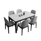 Rectangle Stone Top Dining Table Contemporary Dining Table with 4 Wood Legs Clearhalo ' dining_table' 'Dining Tables & Seating' 'Dining Tables' 'furn' 'furn_dining_table' 'Furniture' 'furniture_dining_table' 'Kitchen & Dining Furniture' 'kitchen&dining_furn' 'kitchen' 'kitchen_dining_table' 1200x1200_3ed4c8ee-0bfa-4436-ba9a-46475dea7696