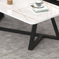 Glass Top Coffee Cocktail Table Frame Rectangle Coffee or End Table