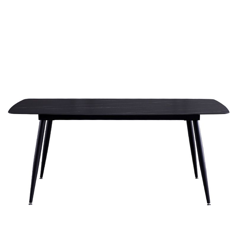 Set da pranzo moderno rettangolare in pietra sinterizzata Set da pranzo da 1/5/6/7 pezzi
