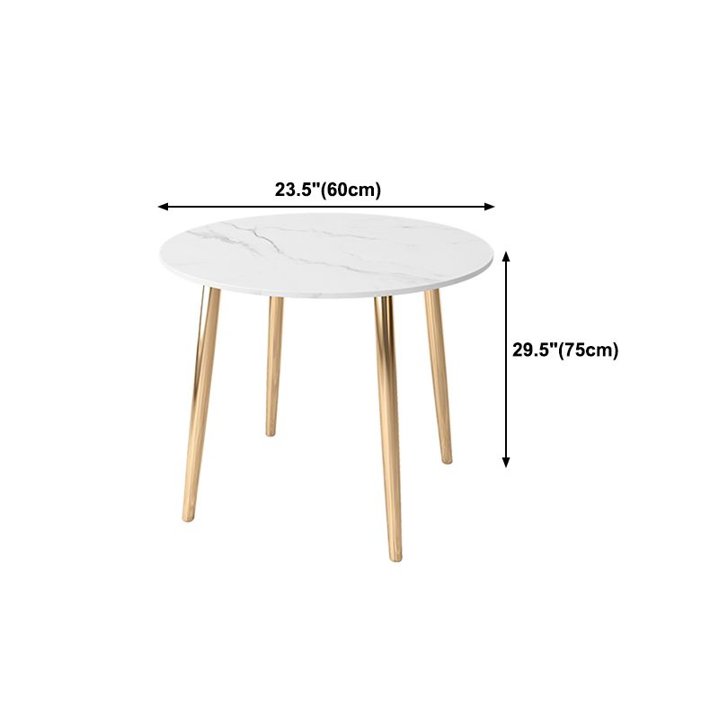 Glam Style Stone Top Dining Table with Gold 4 Legs for Living Room Clearhalo 'Dining Tables & Seating' 'Dining Tables' 'dining_table' 'furn' 'furn_dining_table' 'Furniture' 'Kitchen & Dining Furniture' 1200x1200_3edb3b85-b4da-4367-9751-a65e29ce37db