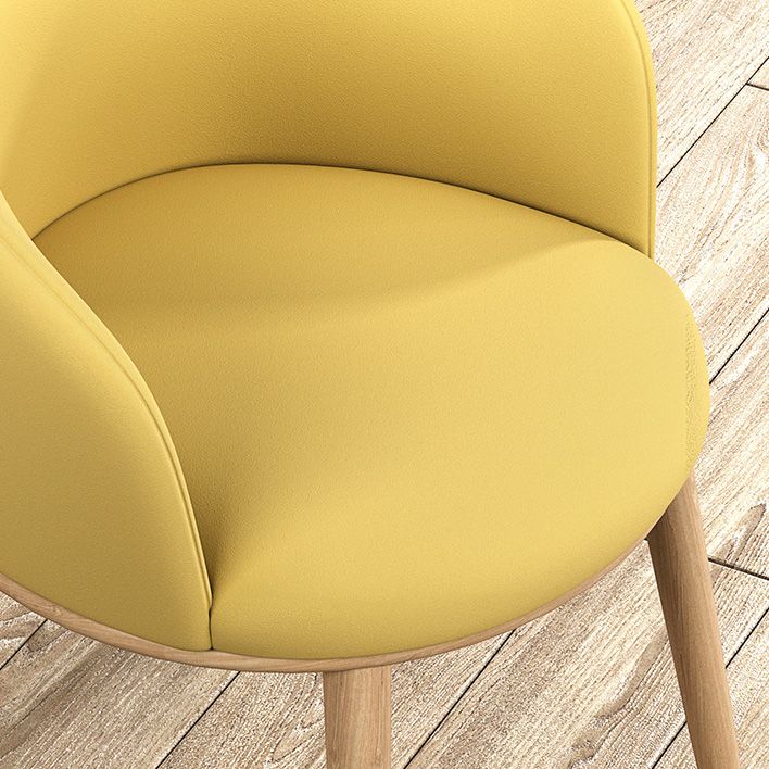 Glam Style Parsons Arm Chair Indoor Dining Chair with Metal Base Clearhalo 'Dining Chairs' 'Dining Tables & Seating' 'dining_chair' 'furn' 'furn_dining_chair' 'Furniture' 'furniture_dining_chair' 'Kitchen & Dining Furniture' 1200x1200_3edb717b-1997-4309-be1a-b53b12911ef6