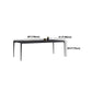 Modern Aluminium Dining Table Set 1/4/5 Pieces Rectangle Dinette Set with Sintered Stone Clearhalo 'Dining Room Sets' 'Dining Tables & Seating' 'dining_room_set' 'furn' 'furn_dining_room_set' 'Furniture' 'Kitchen & Dining Furniture' 1200x1200_3edbb3e5-8f5f-4190-a93c-c173133137a2