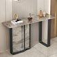 12 inch Wide Accent Table Rectangle Shape Stone Console Table for Hall Clearhalo 'Console Tables' 'console_tables' 'Entry & Mudroom Furniture' 'furn' 'furn_console_tables' 'Furniture' 1200x1200_3edca5b9-6137-466a-90a8-f9427bd8af67