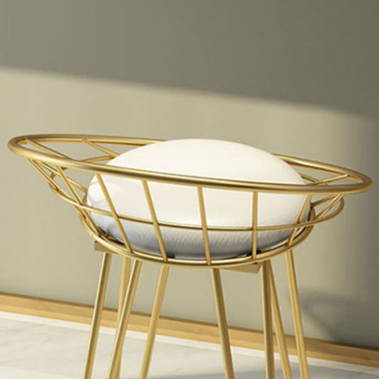 Glam Backrest Stools Metal Barstool with Gold Metal Legs for Bar Clearhalo 'Bar Furniture' 'Bar Stools' 'bar_stools' 'furn' 'furn_bar_stools' 'Furniture' 'Kitchen & Dining Furniture' 1200x1200_3edd428f-423a-4c06-98d3-6857a0b71633