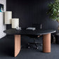 Modern Unconventional Shape Office Desk Home Solid Wood Writing Desk