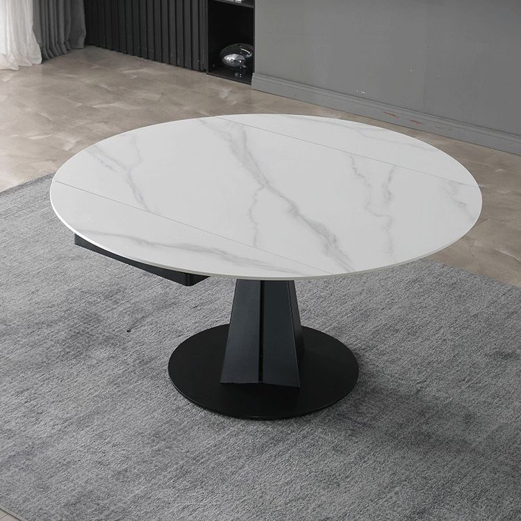 Modern Sintered Stone Dining Round Table Set 1/4/5/7 Pieces Dining Set Clearhalo 'Dining Room Sets' 'Dining Tables & Seating' 'dining_room_set' 'furn' 'furn_dining_room_set' 'Furniture' 'Kitchen & Dining Furniture' 1200x1200_3edee2a7-9269-4715-b546-592fbe766cc0