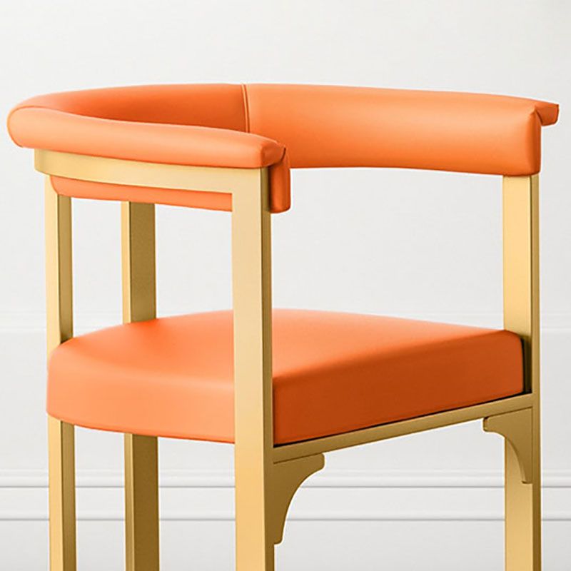Glam Metal Dining Room Chair Armless Open Back Dining Side Chair for Restaurant Use Clearhalo 'Dining Chairs' 'Dining Tables & Seating' 'dining_chair' 'furn' 'furn_dining_chair' 'Furniture' 'Kitchen & Dining Furniture' 1200x1200_3ee065e8-29d3-4d84-8cdd-7e87d064d477
