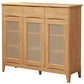 40.15" Tall 2/3 - Door Accent Cabinet Rubberwood Cabinet in Brown/Natural Clearhalo 'Cabinets & Chests' 'cabinets_chests' 'furn' 'furn_cabinets_chests' 'Furniture' 'Living Room Furniture' 1200x1200_3ee08e33-77dc-4151-90ef-e570ac16052d
