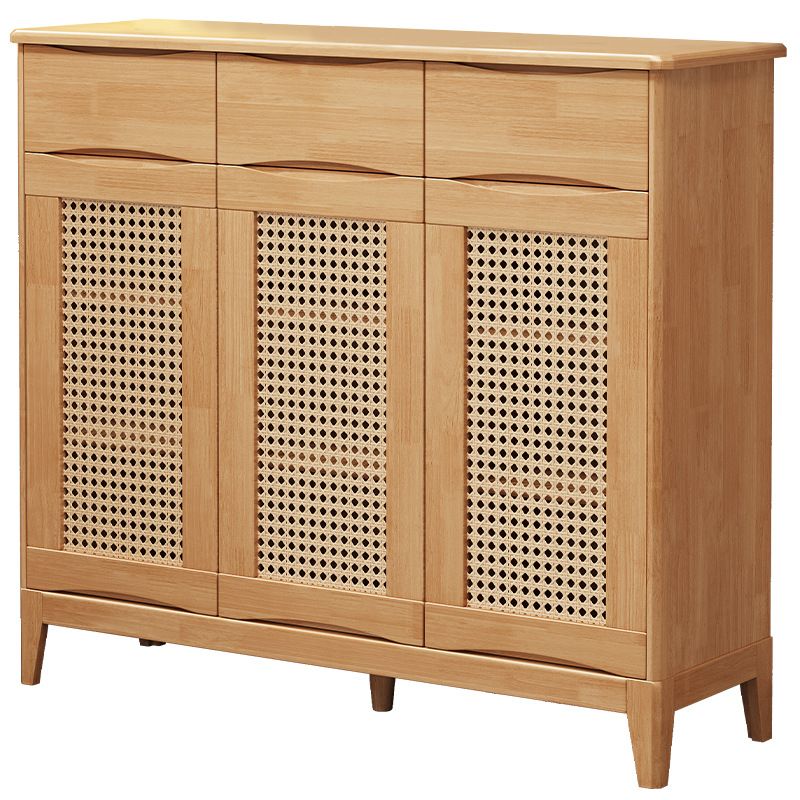 40.15" Tall 2/3 - Door Accent Cabinet Rubberwood Cabinet in Brown/Natural Clearhalo 'Cabinets & Chests' 'cabinets_chests' 'furn' 'furn_cabinets_chests' 'Furniture' 'Living Room Furniture' 1200x1200_3ee08e33-77dc-4151-90ef-e570ac16052d