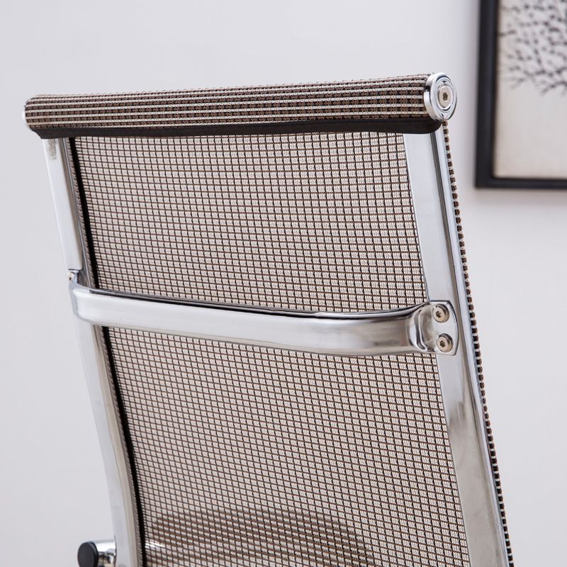 Medium/High Back Office Chair Metal Leg Mesh Back Sponge Cushion Office Chair Clearhalo 'furn' 'furn_office_chair' 'Furniture' 'furniture_office_chair' 'Office Chairs' 'Office Furniture' 'office_chair' 1200x1200_3ee1e5ca-2028-4168-8215-3ad11f1da8ff