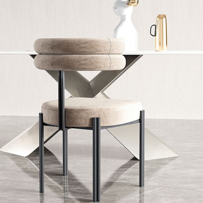 Sillas de comedor sin brazos contemporáneos sillas de comedor tapizadas