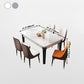 Mid-Century Sintered Stone Dining Table 4 Legs Base Rectangle Table for Home Clearhalo ' dining_table' 'Dining Tables & Seating' 'Dining Tables' 'furn' 'furn_dining_table' 'Furniture' 'furniture_dining_table' 'Kitchen & Dining Furniture' 'kitchen&dining_furn' 'kitchen' 'kitchen_dining_table' 1200x1200_3ee30df0-8784-48c9-b586-c8c7b0cc6516