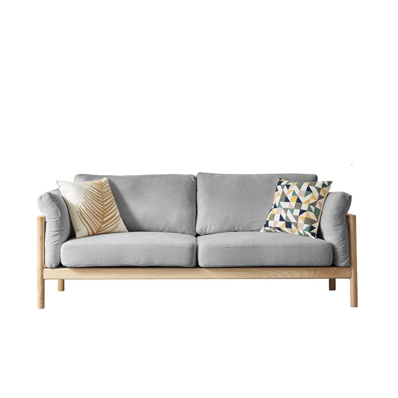 Modern Cotton Sofa Loose Back Sofa 32.6"W with Pillow Top Arm Clearhalo 'furn' 'furn_sofas' 'Furniture' 'furniture_sofas' 'Living Room Furniture' 'Sofa' 'sofas' 1200x1200_3ee337fa-4db0-4540-b78b-b8dd04b181db
