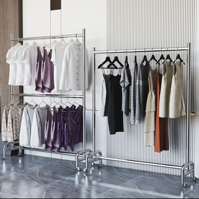 Industrial Coat Rack Free Standing with Rod Metal Hall Stand with ...