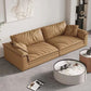 Faux Ledersofa 35.43 "D x 31,49" H Square Arm Sofa für Wohnzimmer