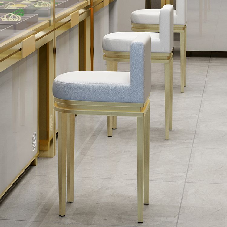 キッチン用のグラム布張りのカウンターハイトスツールメタルバースツール