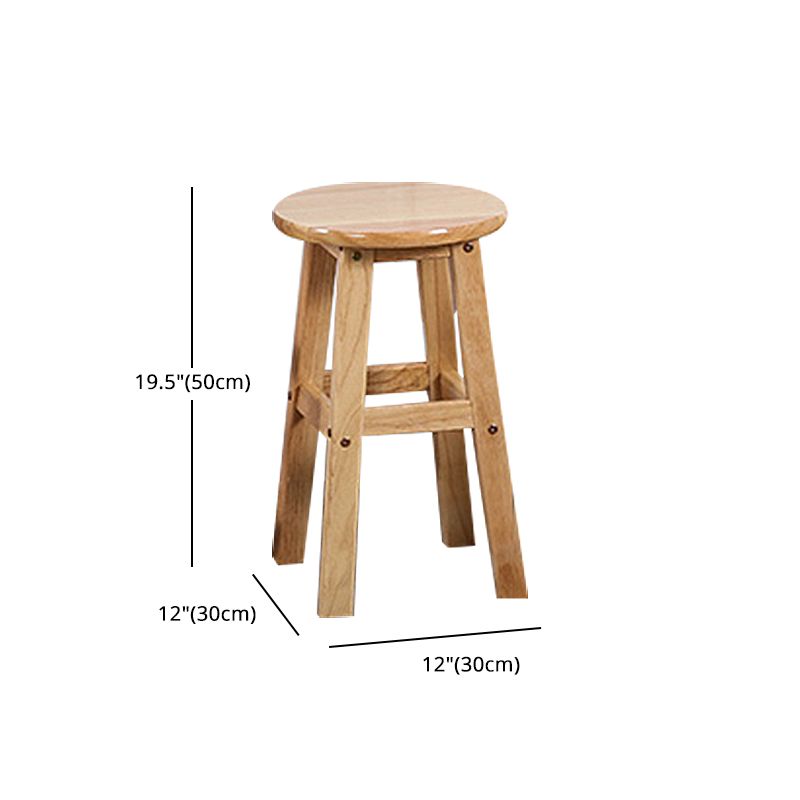 Modern Armless Backless Counter Stool Wood Cafe Bar Stool with Seat and Pedal Clearhalo 'Bar Furniture' 'Bar Stools' 'bar_stools' 'furn' 'furn_bar_stools' 'Furniture' 'furniture_bar_stools' 'Kitchen & Dining Furniture' 1200x1200_3ee86a56-6896-418a-bcb4-0c70a964fa3b