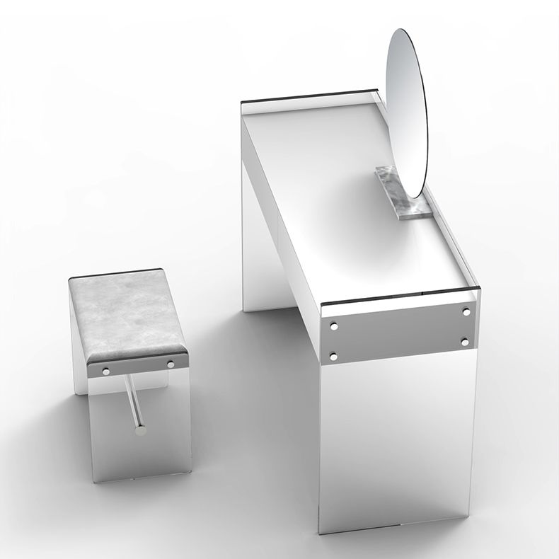 Rechte voeten make -upkruidtafel vervaardigd houten top witte acryl make -uptafel