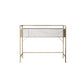 1 Storage Drawer Make-up Vanity Metal and Stone Dressing Table Clearhalo 'Bedroom Furniture' 'furn' 'furn_makeup_vanities' 'Furniture' 'Makeup Vanities' 'makeup_vanities' 1200x1200_3eedce7d-3c1b-4a3d-bb5d-2556fffc0bc1