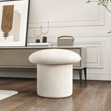 Plain Pouf Mushroom Shaped Sherpa Fade Resistant Upholstered Pouf Ottoman Clearhalo 'furn' 'furn_ottomans_poufs' 'Furniture' 'Living Room Furniture' 'Ottomans & Poufs' 'ottomans_poufs' 1200x1200_3eee3b7f-f06c-45d0-87eb-717d3b734424