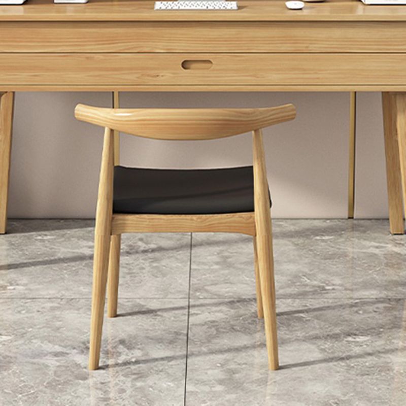 Modern Style Natural Piano Table Solid Wood Parsons Base Computer Desk Clearhalo 'furn' 'furn_office_desk' 'Furniture' 'Office Desks' 'Office Furniture' 'office_desk' 1200x1200_3eeefae5-4a2f-4d15-b179-dcd2392ac6cd