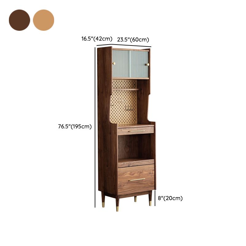 Modern Solid Wood Sideboard Cabinet Living Room 76.8" High Credenza Clearhalo 'buffet_sideboard' 'Buffets & Sideboards' 'furn' 'furn_buffet_sideboard' 'Furniture' 'Kitchen & Dining Furniture' 1200x1200_3eefccdf-5725-4aa1-b70e-5546bccdedd3