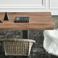 Rectangle Kitchen Dining Table Solid Wood Table Luxury with Double Pedestal Base Clearhalo 'Dining Tables & Seating' 'Dining Tables' 'dining_table' 'furn' 'furn_dining_table' 'Furniture' 'furniture_dining_table' 'Kitchen & Dining Furniture' 'kitchen' 'kitchen_dining_table' 1200x1200_3ef05ee7-be12-4f59-b84b-de1d7e04819a