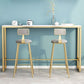 Traditional Luxury Bar Dining Table Rectangle Bar Table with Trestle Base