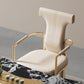 Polsterer Armstuhl Glamstil Metall Esszimmer für Esszimmer
