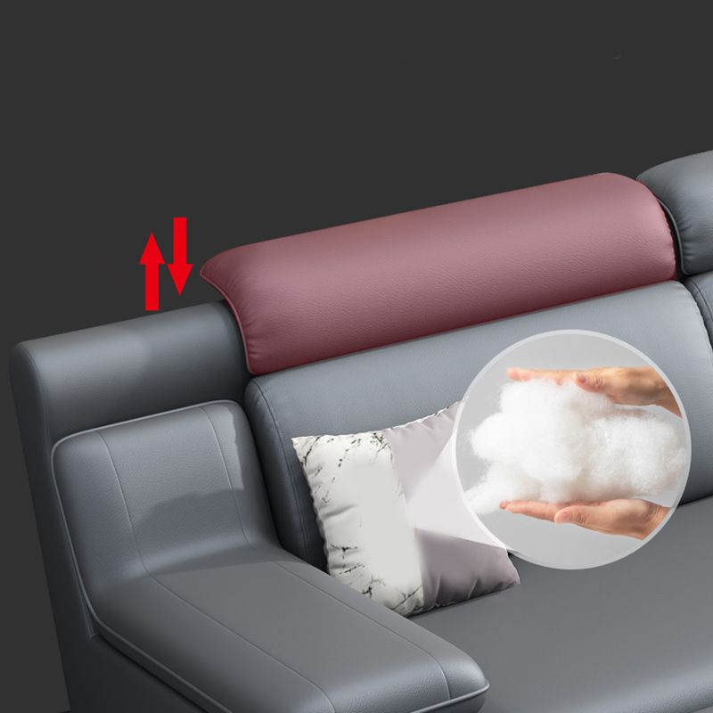 Hedendaagse faux leer- en katoenen blend meubels sectionals